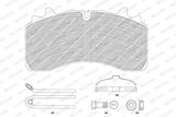 BRAKEPAD FERODO FOR SAF 22.5 3057008400